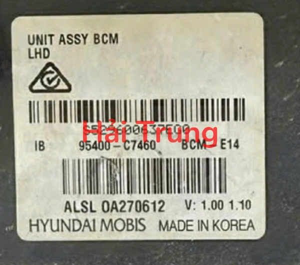 95400C7460 Hộp điều khiển điện thân xe BCM Hyundai I20 Tháo Xe