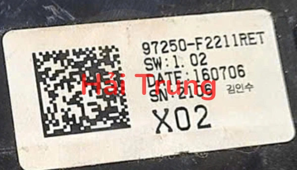 97250F2211 Bảng điều hòa Hyundai Elantra